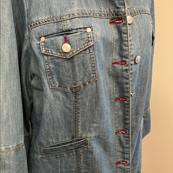 Motto Blue Jean Jacket Relaxed Fit Medium EUC - Picture 4 of 12